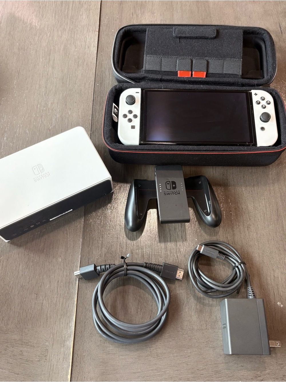 Nintendo Switch OLED White Console with Accessories - White